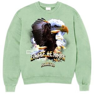 Students Eagle Season Crewneck Sweatshirt Size Small